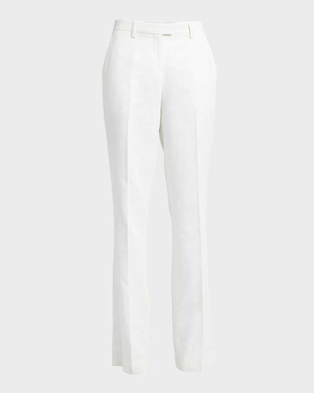 High-Rise Straight-Leg Trousers